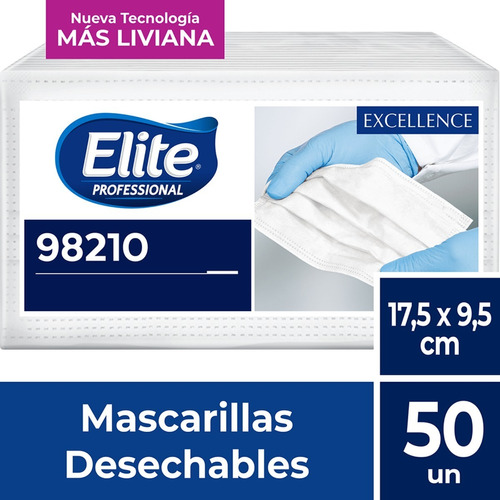 Mascarillas Elite Blancas 50un