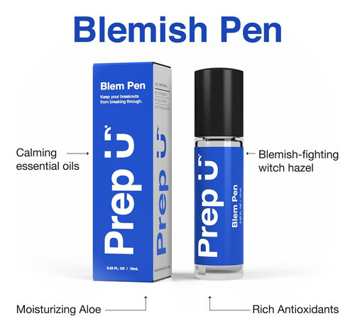 Caneta Prep U Blemish com hamamélis para pele propensa