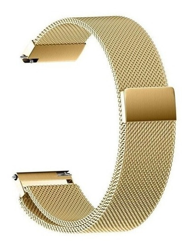 Pulseira Milanesa Metal Smartwatch Mormaii Life Glifo 5 Pro Cor Dourado Largura 18 Mm