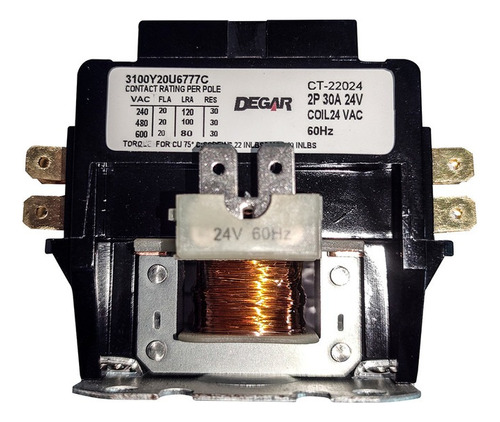 Contactor E 2x30ax24v  Degar