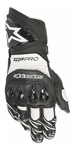 Guantes De Moto  Gp Pro R3 Para Hombre, Negros - Blancos, Gr