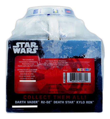 Star Wars Mug Chocolate Fudge Cocoa Mix R2 D2