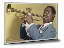 Comprar Placa Decorativa Jazz Blues Louis Armstrong 120 X 84 Cm B