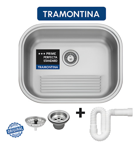 Cuba Inox Smarthome 430 No2 56x34x17 C/ Válvula E Sifão