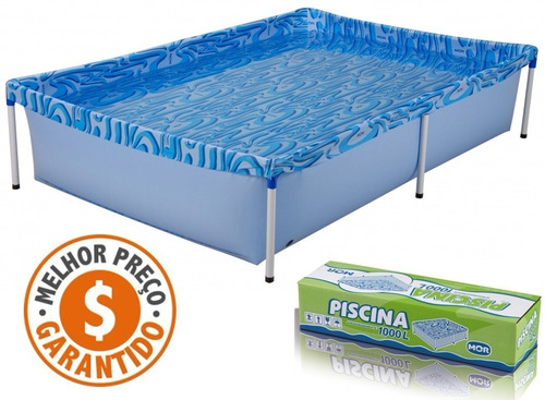 Piscina Com Armação 1000 Litros 189 X 126 X 42 Cm Mor