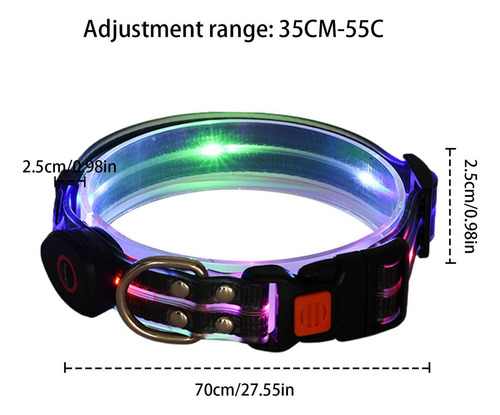 Collar Con Luz Led Para Perros Collar Con Luz Led Para Perro