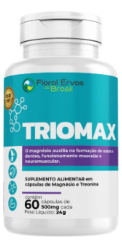Magnesio L-treonato Dimalato Triomax 60 Cápsulas Original 