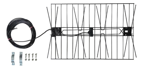 Kit Antena Tda Tv Digital + Cable 9 Metros Coaxil Olivos Zwt