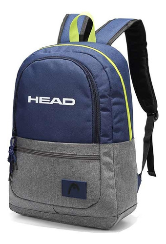 Mochila Head Escolar 21900 Color Azul Diseño Liso 18l