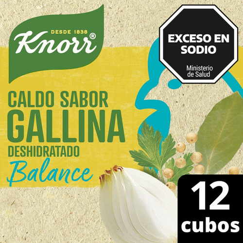 Knorr Caldo De Gallina Balance X 12 Cubos