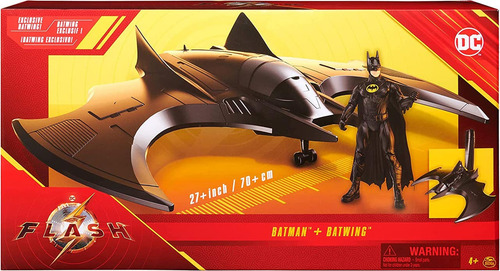 Figura De Acción Dc Comics Vehículo Batwing Con Batman 3