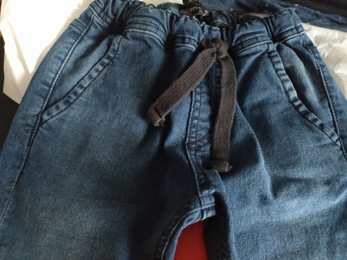 Pantalones Jean Con Elástico Worren Niño T.6
