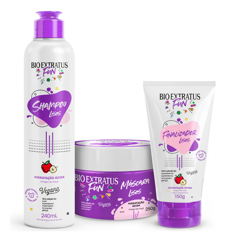 Kit Fun Lisos Bio Extratus Linha Completa