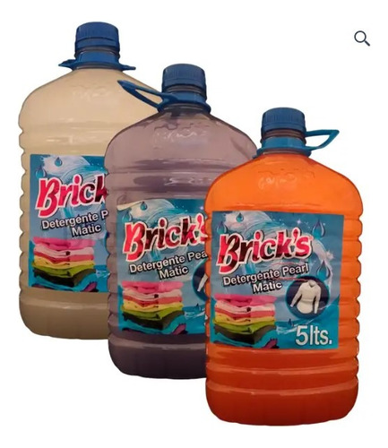 Detergente Liquido Brik's 5 Litros Jabón Liquido Lavar Ropa