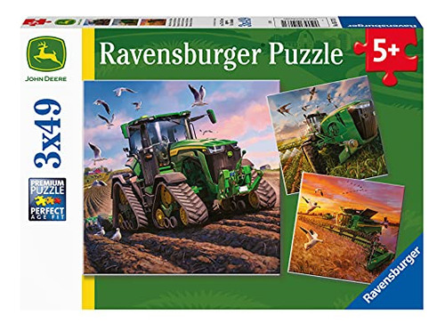 Rompecabezas Ravensburger Seasons Of John Deere, 3 X 49 Piez