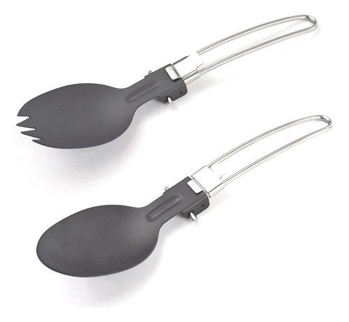 Juego De Utensilios De Camping Plegables Alnum Con Cuchara Y
