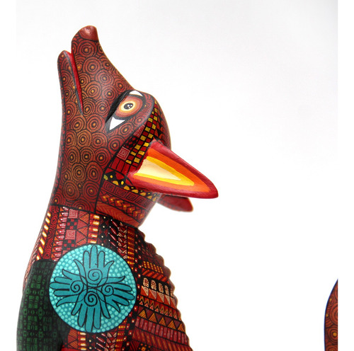 Alebrije, Coyote Grande De Madera Tallada, Aripo