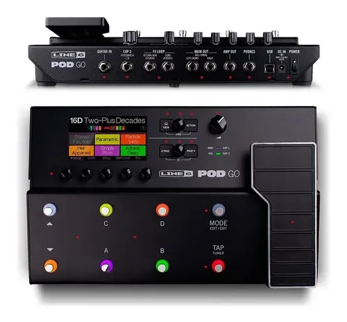 Pedal De Efeito Line 6 Pod Go Preto | Parcelamento sem juros