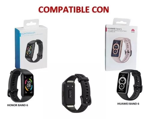 Correa De Acero Para Huawei Band 6 Y Honor Band 6 + Mica