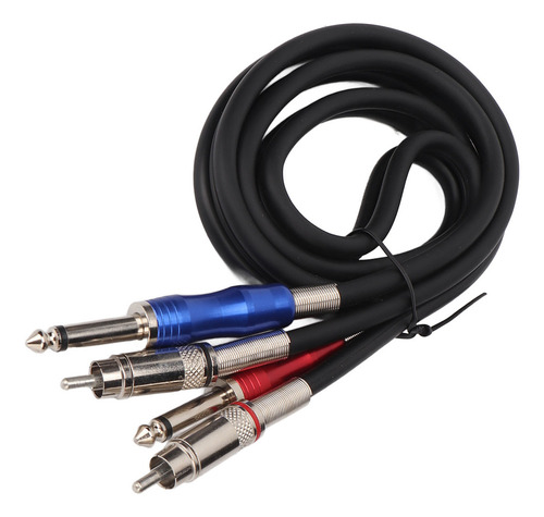Cable De Sonido Estéreo Ts A Dual Rca De 1/4 De Pulgada Con