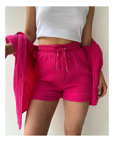 Conjunto De Camisa De Manga Larga Con Solapa Y Pantalón