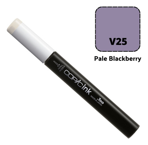 Refil Copic Ink Para Sketch Ciao Classic Ou Wide Cores V 1un Cor V25 pale blackberry