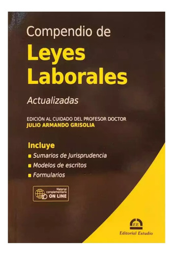 Compendio De Leyes Laborales 2023 - Estudio, Editorial