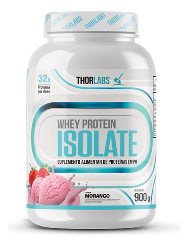 Whey Protein Isolate Pote 900g - Thorlabs Morango