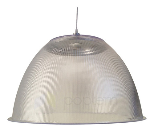 3x Pendente Prismatico Poptem 22 Canopla Grande Cristal