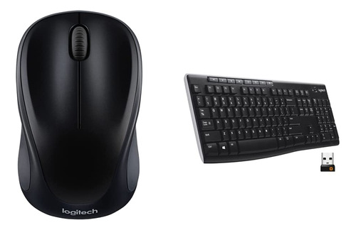 Logitech Mouse Inalambrico M317 2.4 Ghz Usb Teclado Negro 8