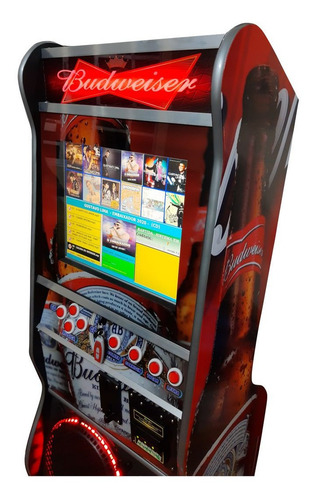 Maquina De Musica Jukebox Tela De 17 Polegadas Em Led Bud