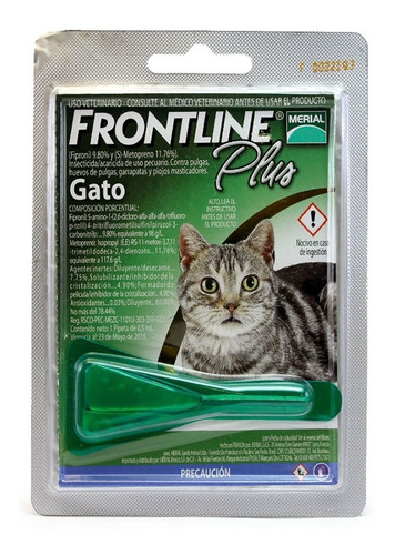 Pipeta Frontline Plus Para Gatos Antiparasitaria Pethome