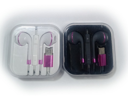Imagen 4 de 4 de Auriculares Manos Libres Ear Buds Ficha Usb Tipo C 315-316