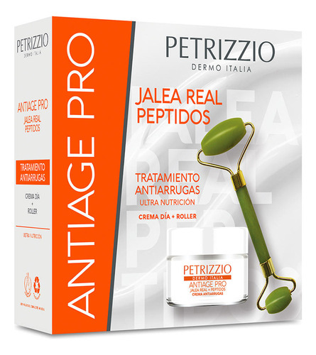 Set Crema Antiage Pro Jalea Real Péptidos + Roller