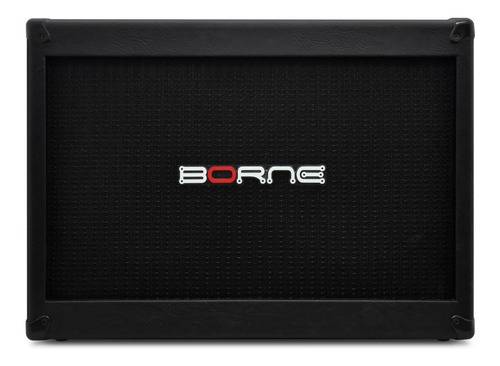 Gabinete Caixa Borne 2x12 G200 Preta P/ Cabeçote Guitarra Cor Preto