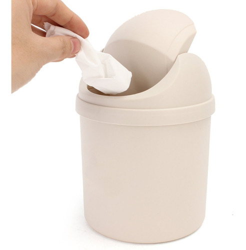 Imagen 4 de 9 de Set X 4 Cesto Vaivén Mini Tacho Basura Mesa Escritorio 1,5lt