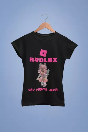 Camiseta Blusa Infantil Roblox Pink Menina Pronta Entrega