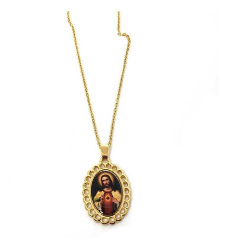 Collar Medalla Sagrado Corazón De Jesús