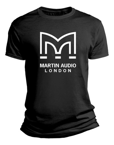 Playera Martin Audio London Logo Músicos Sistemas Audio