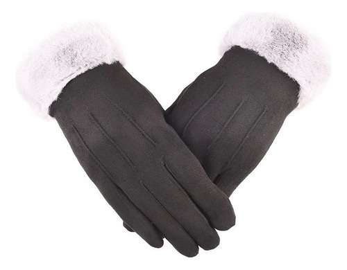 Guantes Furry Warm Mitts Para Mujer, Con Dedos Completos, Ot