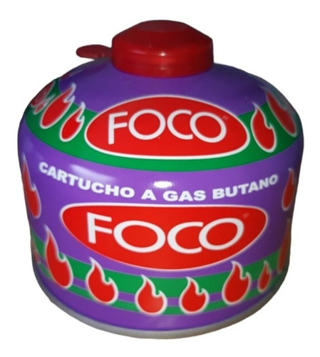 Cartucho De Gas Butano Foco 230grs Con Rosca Para Camping