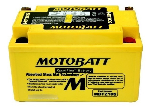 Bateria Motobatt Mbtz10s Ytz10s Honda Cbr 650f 650 F Cbr650f