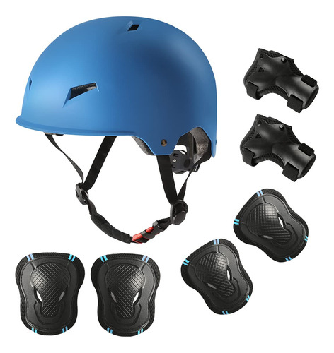 Casco Bicicleta Adulto Kit Protector Juvenil