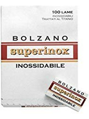 100 Cuchillas De Afeitar De Doble Filo Bolzano Inoxidable
