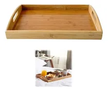 Comprar Bandeja Madera 41 X 28cm Bambu Desayuno Calidad Premium Medi