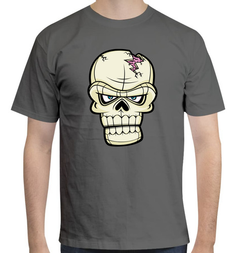 Playera Diseño Skull Brain - Cráneo - Halloween