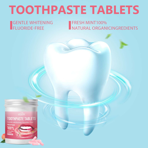 Pasta De Dientes X Peach Fresh En Tabletas, 30 Tabletas Brea