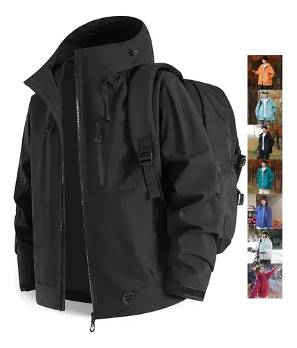 Chamarra Impermeable Tactico Chaqueta Casual Hombre