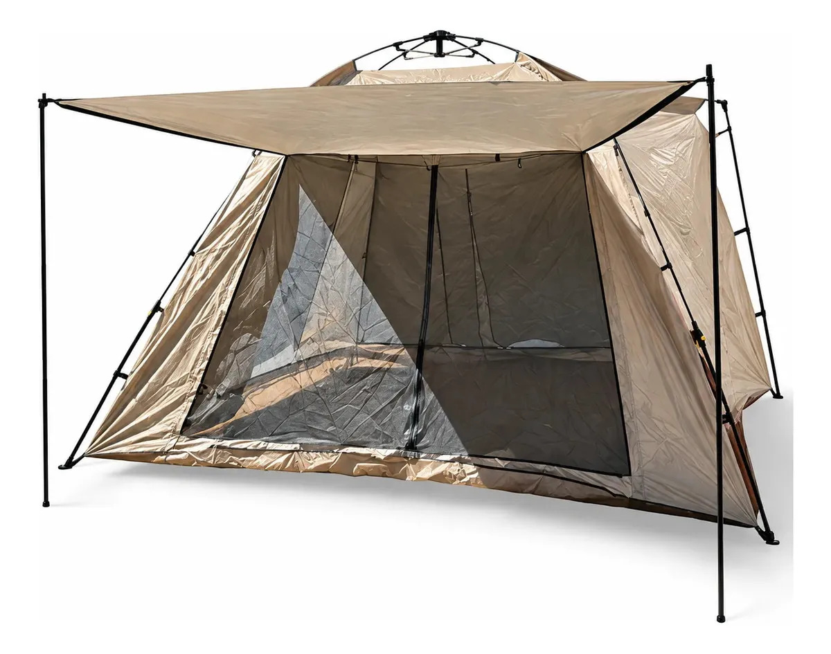 Carpa Camping Playera Automatica 3x3 Autoarmable Mar Cristal Color Beige