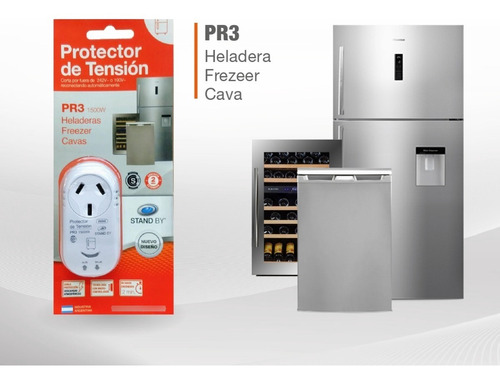 Protector De Tension P/heladeras Y Freezer Stand By Pr3 1500